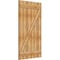 Ekena Millwork Joined Board-n-Batten Shutters w/Z-Bar, Rough Sawn Western Red Cedar, 32 1/4W x 56H, PR RBJ06Z32X056RWR - alternate 4